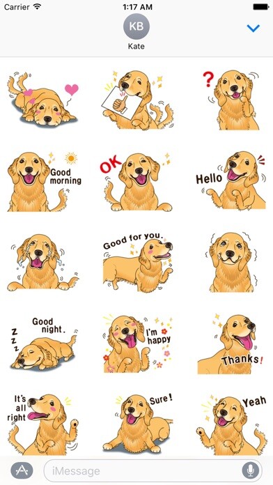 Emulate iPhone app Brave Golden Retriever Dog using MyAndroid