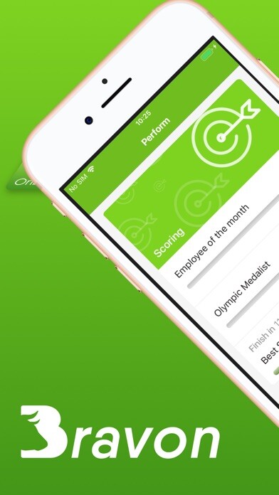 Emulate iPhone app Bravon - Business Gamification using MyAndroid