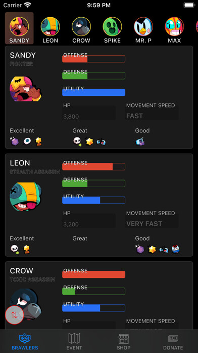 Emulate iPhone app bRAWLERS WIKI using MyAndroid