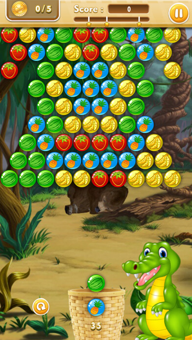 Emulate iPhone app Brazil Farm - burst balls using MyAndroid