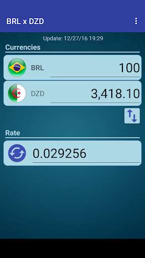 Run android online APK Brazil Real x Algerian Dinar from MyAndroid or emulate Brazil Real x Algerian Dinar using MyAndroid
