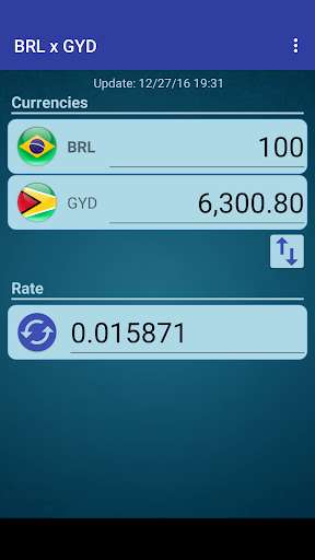 Run android online APK Brazil Real x Guyanese Dollar from MyAndroid or emulate Brazil Real x Guyanese Dollar using MyAndroid