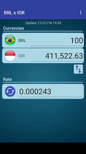 Run android online APK Brazil Real x Indonesia Rupiah from MyAndroid or emulate Brazil Real x Indonesia Rupiah using MyAndroid