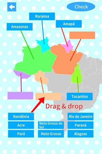 Run android online APK Brazil States & Capitals Map Quiz from MyAndroid or emulate Brazil States & Capitals Map Quiz using MyAndroid