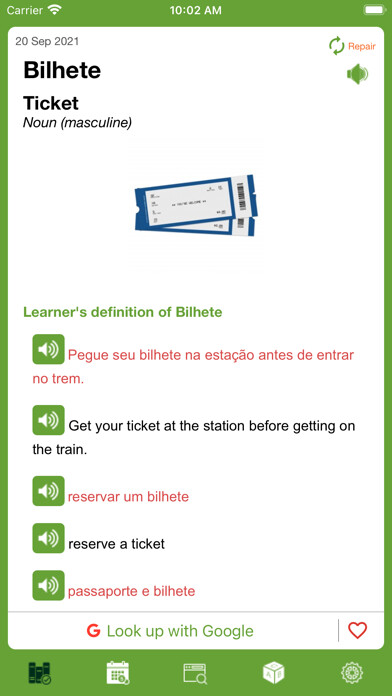 Emulate iPhone app Brazil Word of the Day using MyAndroid Emulate iPhone app Brazil Word of the Day using MyAndroid