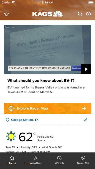 Emulate iPhone app Brazos Valley News from KAGS using MyAndroid Emulate iPhone app Brazos Valley News from KAGS using MyAndroid