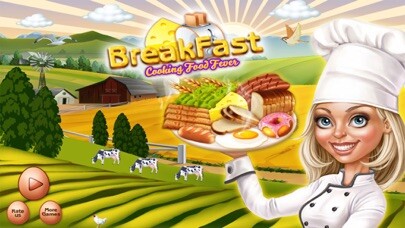 Emulate iPhone app Breakfast Kitchen Food Fever Cooking Game using MyAndroid