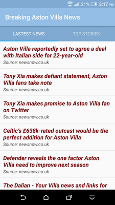 Emulate Android APK Breaking Aston Villa News Emulate Android APK Breaking Aston Villa News