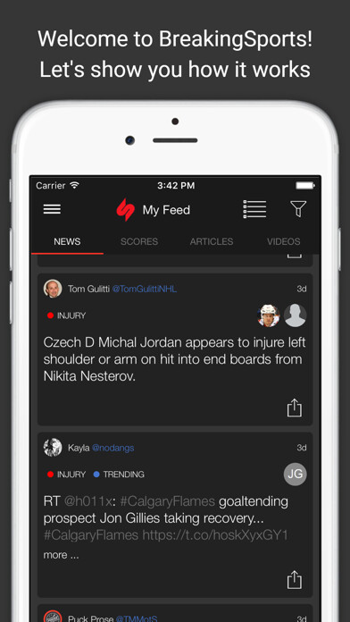 Emulate iPhone app BreakingSports using MyAndroid Emulate iPhone app BreakingSports using MyAndroid