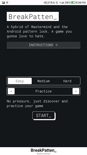 Run android online APK Break Patten_ from MyAndroid or emulate Break Patten_ using MyAndroid