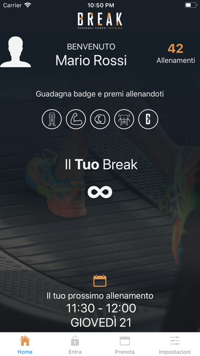 Emulate iPhone app Break Training using MyAndroid