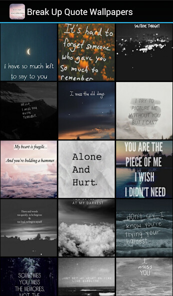 Emulate Android APK Break Up Quote Wallpapers Emulate Android APK Break Up Quote Wallpapers