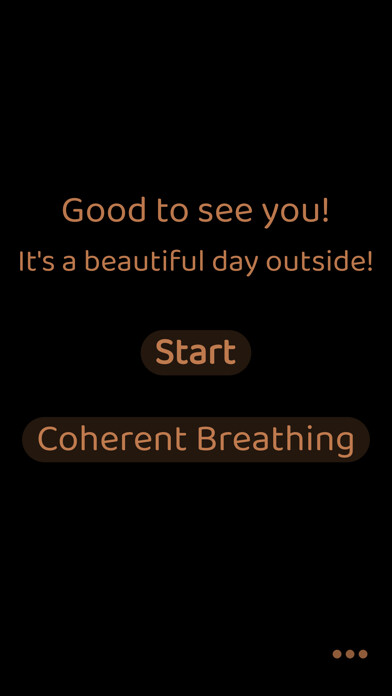 Emulate iPhone app Breathe • Calm down • Meditate using MyAndroid