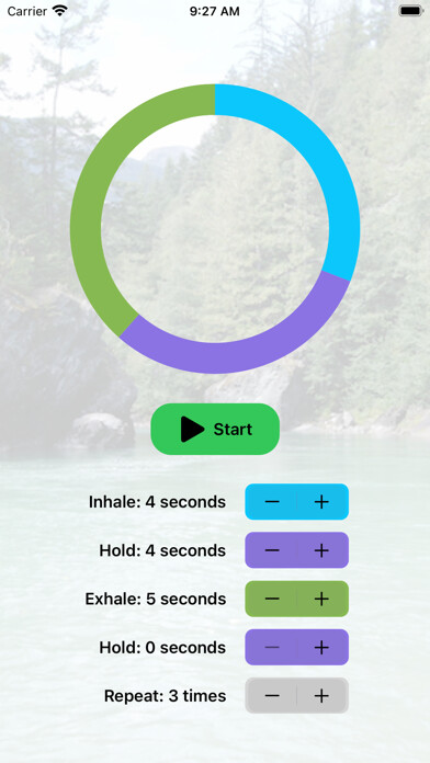 Emulate iPhone app BreatheSimply using MyAndroid