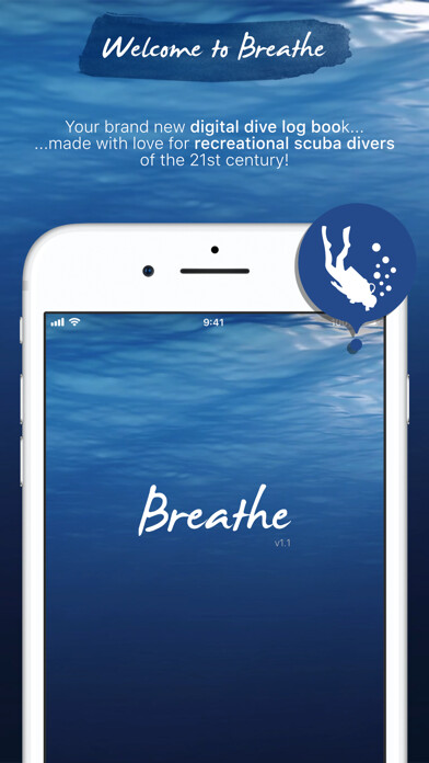Emulate iPhone app Breathe - Smart Scuba Dive Log using MyAndroid
