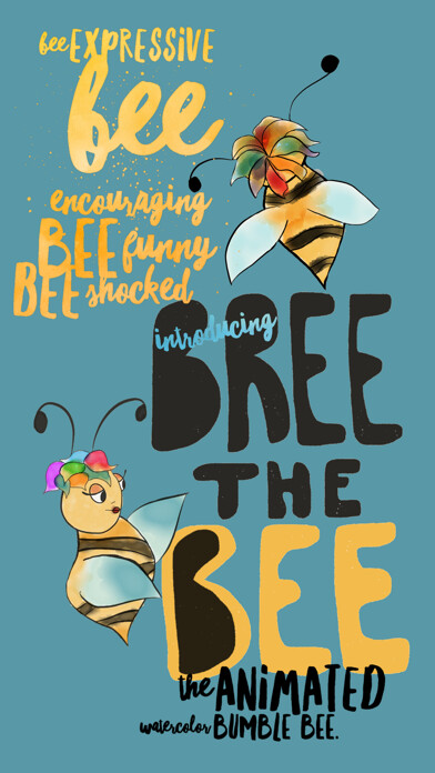 Emulate iPhone app Bree the Bee Sticker Pack using MyAndroid