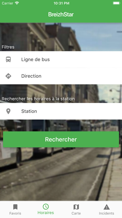Emulate iPhone app BreizhStar - Bus Rennes using MyAndroid