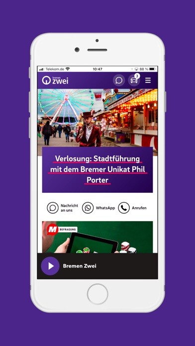 Emulate iPhone app Bremen Zwei using MyAndroid Emulate iPhone app Bremen Zwei using MyAndroid