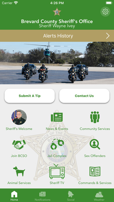 Emulate iPhone app Brevard County Sheriff using MyAndroid Emulate iPhone app Brevard County Sheriff using MyAndroid