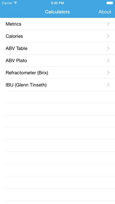 Emulate iPhone app Brewing Calc using MyAndroid Emulate iPhone app Brewing Calc using MyAndroid