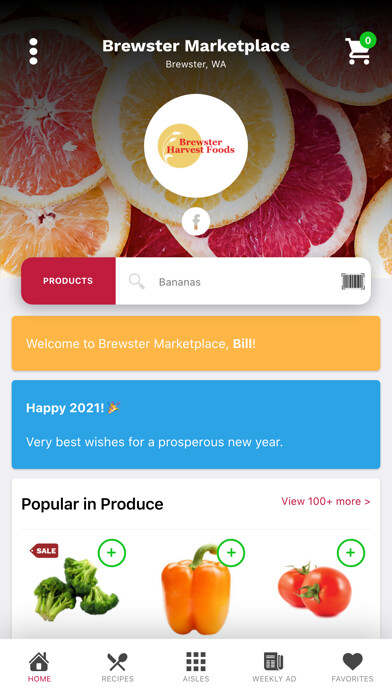 Emulate iPhone app Brewster Marketplace using MyAndroid