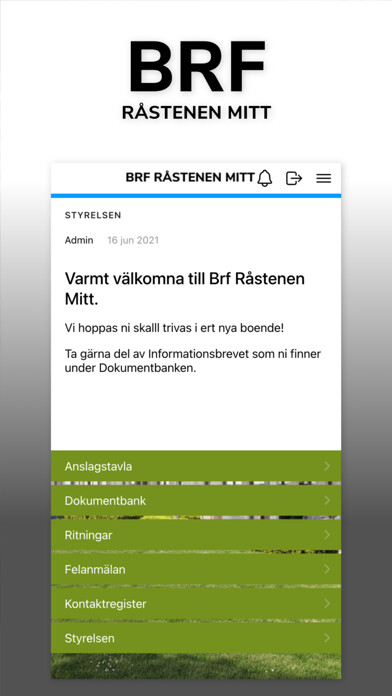 Emulate iPhone app BRF Råstenen Mitt using MyAndroid Emulate iPhone app BRF Råstenen Mitt using MyAndroid