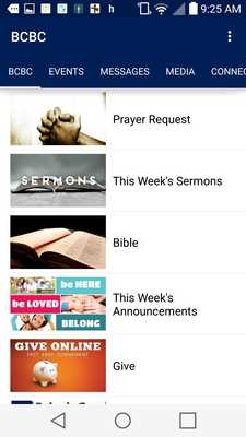 Emulate Android APK Brices Creek Bible Church