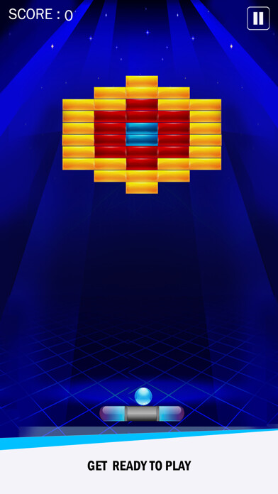 Emulate iPhone app Brick Breaker New using MyAndroid