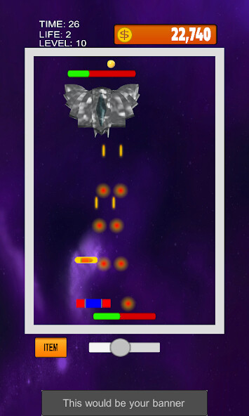 Run android online APK Brick breaker space mission from MyAndroid or emulate Brick breaker space mission using MyAndroid