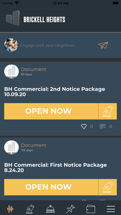 Emulate iPhone app Brickell Heights App using MyAndroid