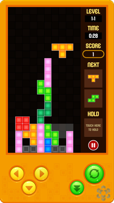 Emulate iPhone app Brick Mania - Block Puzzle using MyAndroid