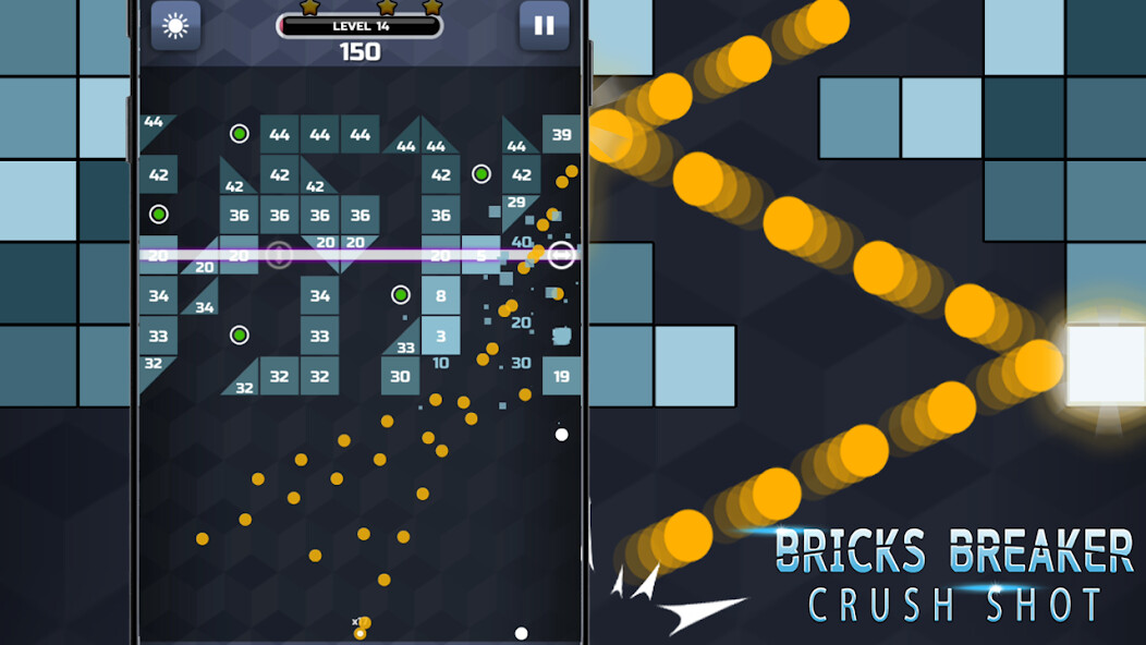 Run android online APK Bricks Breaker: Crush Shot from MyAndroid or emulate Bricks Breaker: Crush Shot using MyAndroid