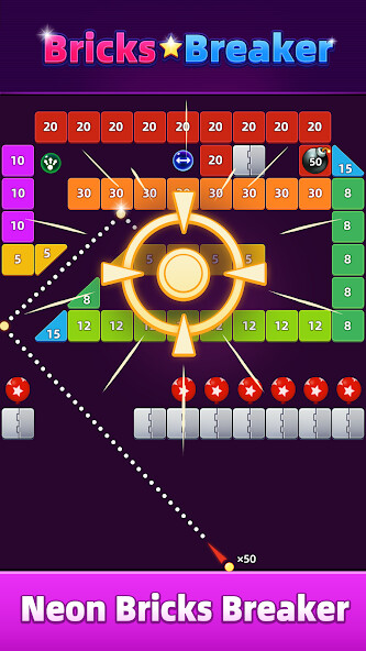 Run android online APK Bricks Breaker: Hit Ball Blast from MyAndroid or emulate Bricks Breaker: Hit Ball Blast using MyAndroid