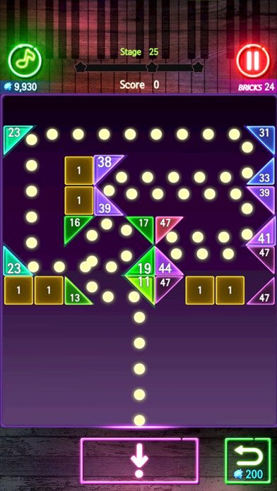 Emulate iPhone app Bricks Melody Balls using MyAndroid