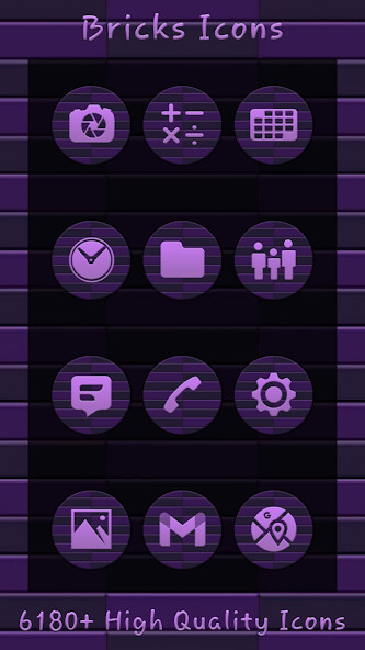 Run android online APK Bricks Purple Icons from MyAndroid or emulate Bricks Purple Icons using MyAndroid