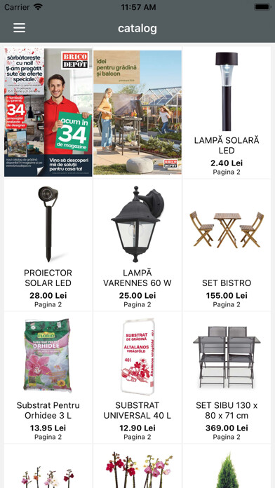 Emulate iPhone app Bricodepot Romania using MyAndroid
