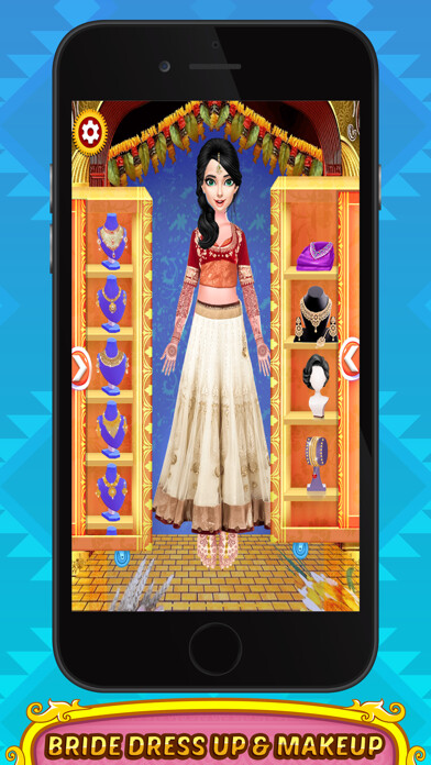 Emulate iPhone app Bridal Makeover Game for Girl using MyAndroid