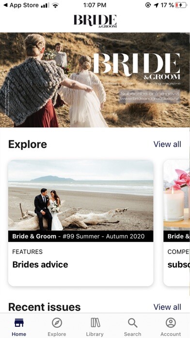 Emulate iPhone app Bride and Groom magazine using MyAndroid Emulate iPhone app Bride and Groom magazine using MyAndroid