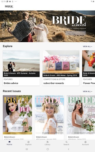 Emulate Android APK Bride  Groom magazine