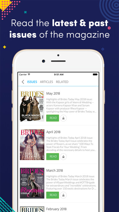 Emulate iPhone app Brides Today using MyAndroid
