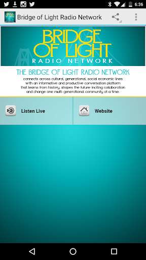 Run android online APK Bridge of Light Radio Network from MyAndroid or emulate Bridge of Light Radio Network using MyAndroid Run android online APK Bridge of Light Radio Network from MyAndroid or emulate Bridge of Light Radio Network using MyAndroid