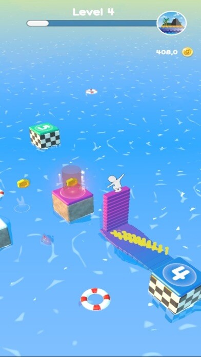 Emulate iPhone app Bridge Stacker 3D using MyAndroid