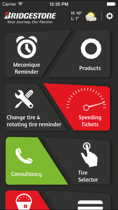 Emulate iPhone app Bridgestone Lebanon using MyAndroid Emulate iPhone app Bridgestone Lebanon using MyAndroid