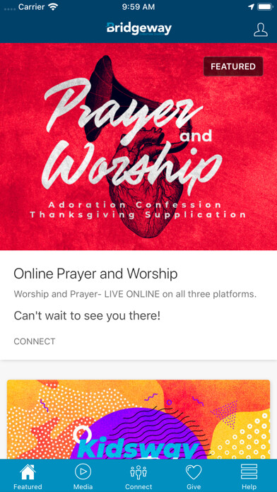 Emulate iPhone app Bridgeway Christian using MyAndroid