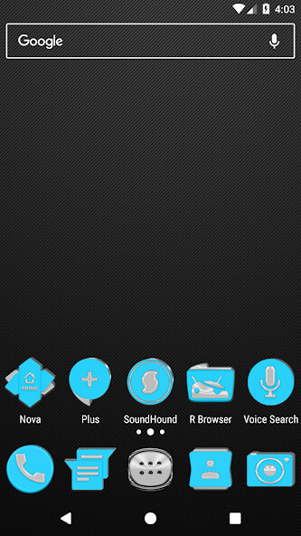 Run android online APK Bright Blue Icon Pack from MyAndroid or emulate Bright Blue Icon Pack using MyAndroid