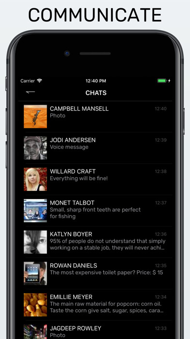 Emulate iPhone app Bright Guide - messenger using MyAndroid Emulate iPhone app Bright Guide - messenger using MyAndroid