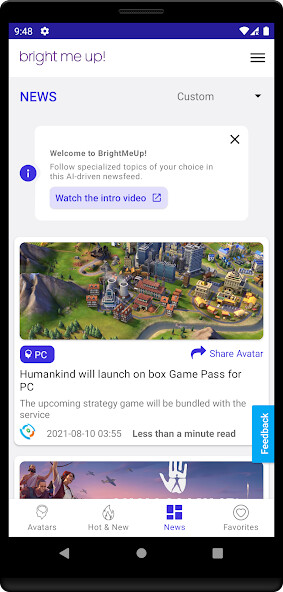 Run android online APK BrightMeUp! Gamer News from MyAndroid or emulate BrightMeUp! Gamer News using MyAndroid