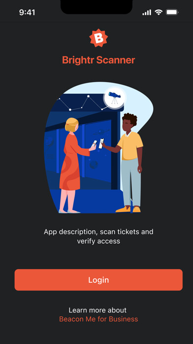 Emulate iPhone app Brightr - Scanner App using MyAndroid