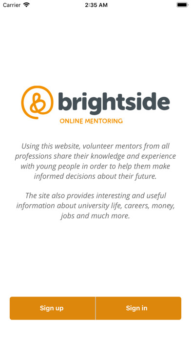 Emulate iPhone app Brightside Mentoring using MyAndroid Emulate iPhone app Brightside Mentoring using MyAndroid