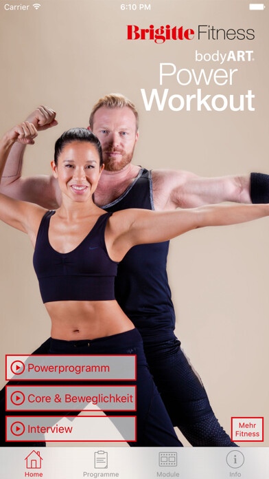 Emulate iPhone app Brigitte Fitness bodyART Power Workout using MyAndroid Emulate iPhone app Brigitte Fitness bodyART Power Workout using MyAndroid